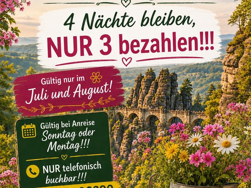 Hotel Erbgericht Krippen | Bad Schandau-Krippen | Sommerspecial